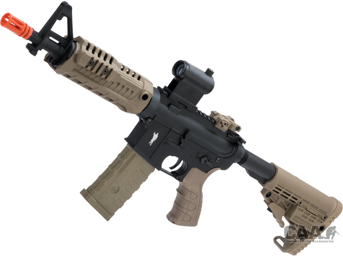 CAA Licensed M4 Airsoft AEG Rifle by King Arms (Model: CQB / Dark Earth)