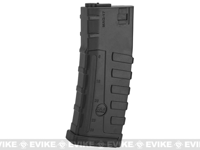 Command Arms CAA Licensed Magazine for M4 M16 AEG by King Arms (Type: 140rd Mid-Cap / Black / Single Magazine)