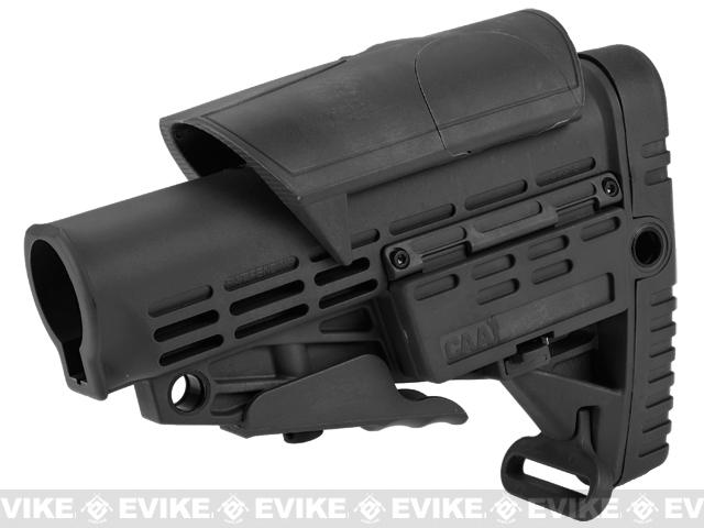 CAA-STK-003BK　CAA Airsoft CBS+ACP コラシブルバットストック+アジャスタブルチークレスト for M4 CAD-STOCK-01-BK