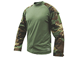 Tru-Spec Tactical Response Uniform Combat Shirt (Color: Woodland / Large)