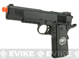 Evike.com Nostradamus Custom 1911 Gas Blowback Airsoft Pistol w/ Angel Custom Tac-Glove Grips (Model: KB Custom / Aries)