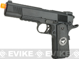 Evike.com Nostradamus Custom 1911 Gas Blowback Airsoft Pistol w/ Angel Custom Tac-Glove Grips (Model: KB Custom / Taurus)