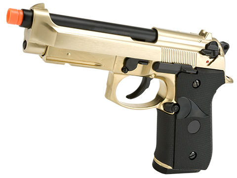 WE-Tech M9A1 Full Metal Gas Blowback Pistol 24k (Color: Gold)