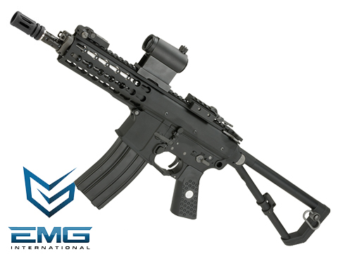 EMG Knights Armament Airsoft PDW M2 Compact Gas Blowback Airsoft Rifle (Model: Black 350 FPS)