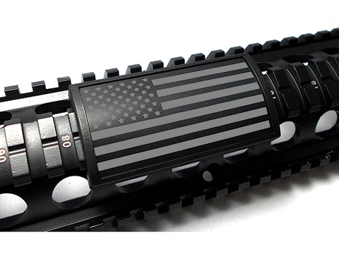 Custom Gun Rails Large PVC Rail Cover (Type: U.S. Flag / Stars Left / 20mm Picatinny Rail Version)