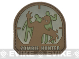 Matrix Zombie Hunter PVC IFF Hook and Loop Patch (Color: Arid)