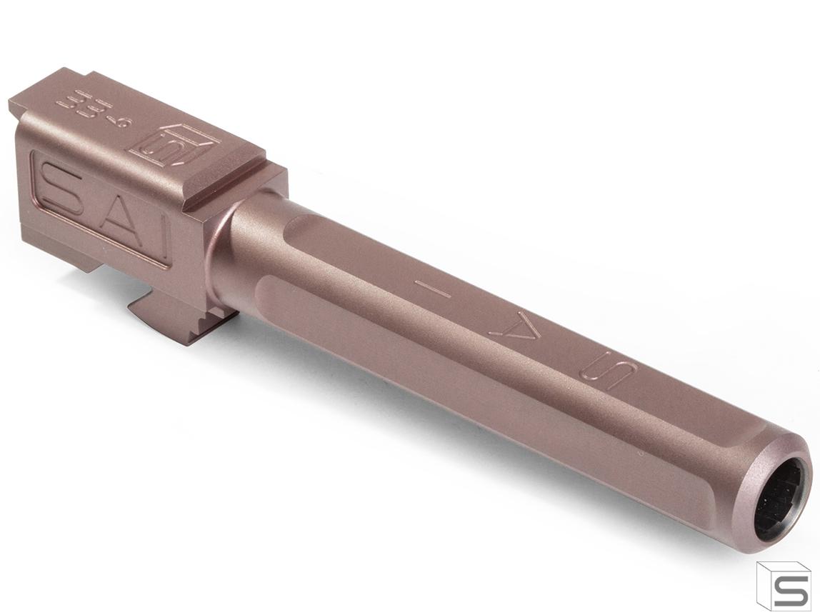 Salient Arms SAI Match Grade Fluted Barrel for GLOCK Pistols (Model: G17 / Rose Gold / Non-Threaded)