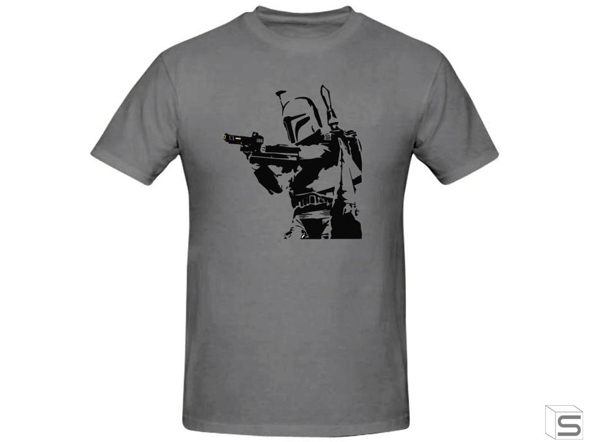 Salient Arms Bobba Fett Screen Printed Cotton T-Shirt (Size: Womens Medium)