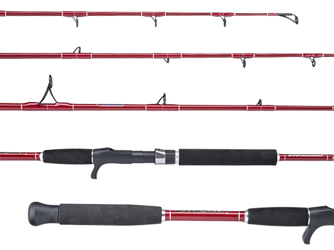 310 Rodworks x United Composites Zeusixty Jigging Fishing Rod (Color: Zeusixty 4 / Red-Silver)