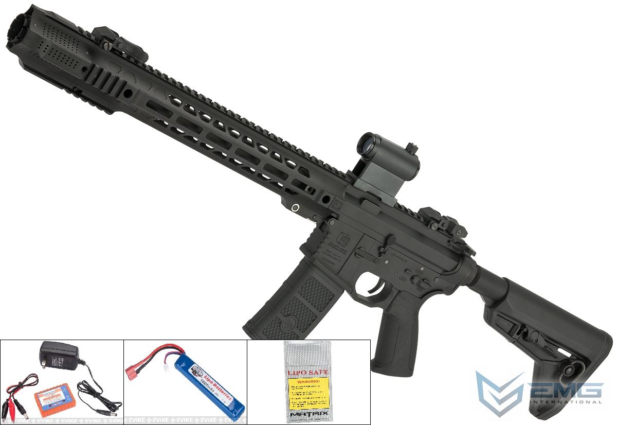 EMG / SAI GRY AR-15 AEG Training Rifle w/ JailBrake Muzzle (Model: Carbine ITAR + Battery/Charger)