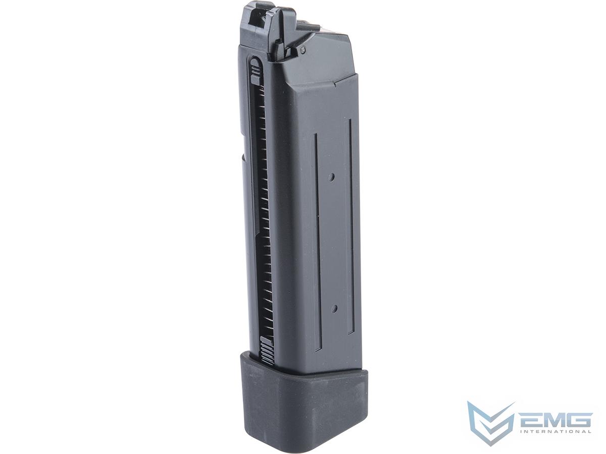 EMG TTI Licensed 23rd Magazine w/ Extended Base Plate for EMG JW2 Gas Blowback Airsoft Pistols (Model: Green Gas)