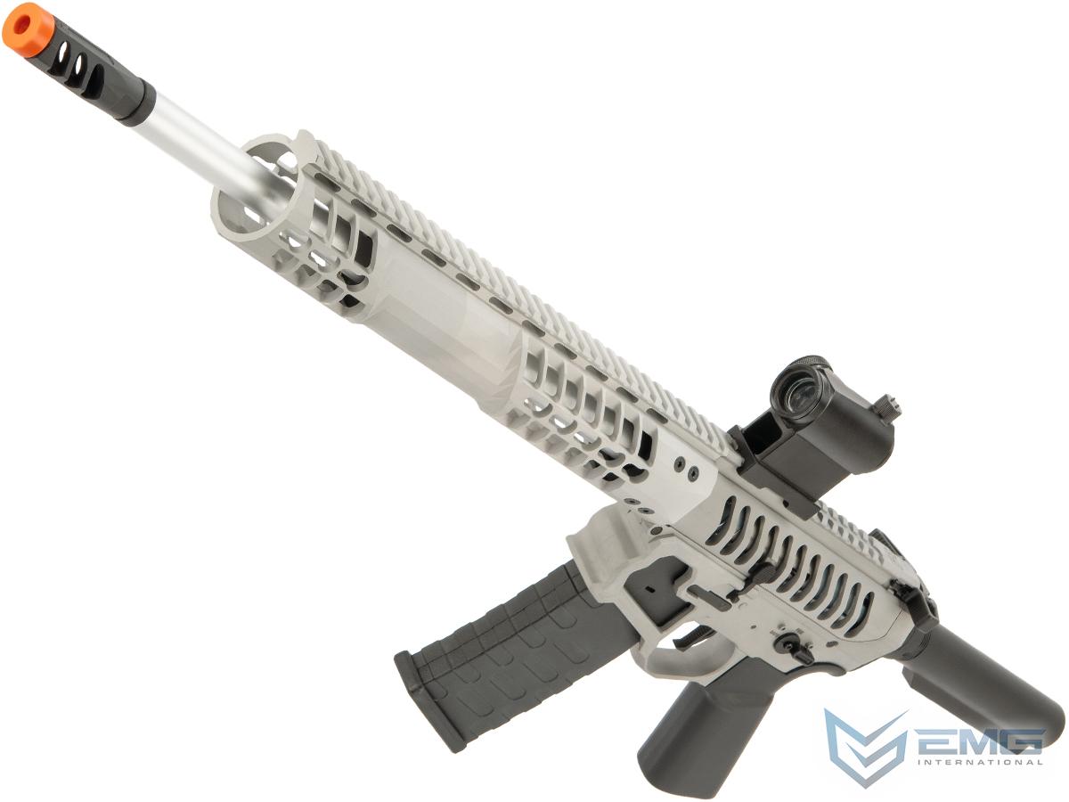 EMG F-1 Firearms BDR-15 3G AR15 2.0 eSilverEdge Full Metal Airsoft AEG Training Rifle (Model: Raw Aluminum / No Stock / 400 FPS)