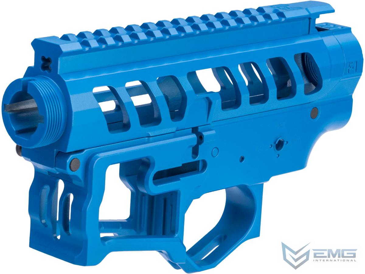 EMG F-1 Firearms Officially Licensed UDR-15-3G Full Metal M4 Receiver Set (Color: Blue)