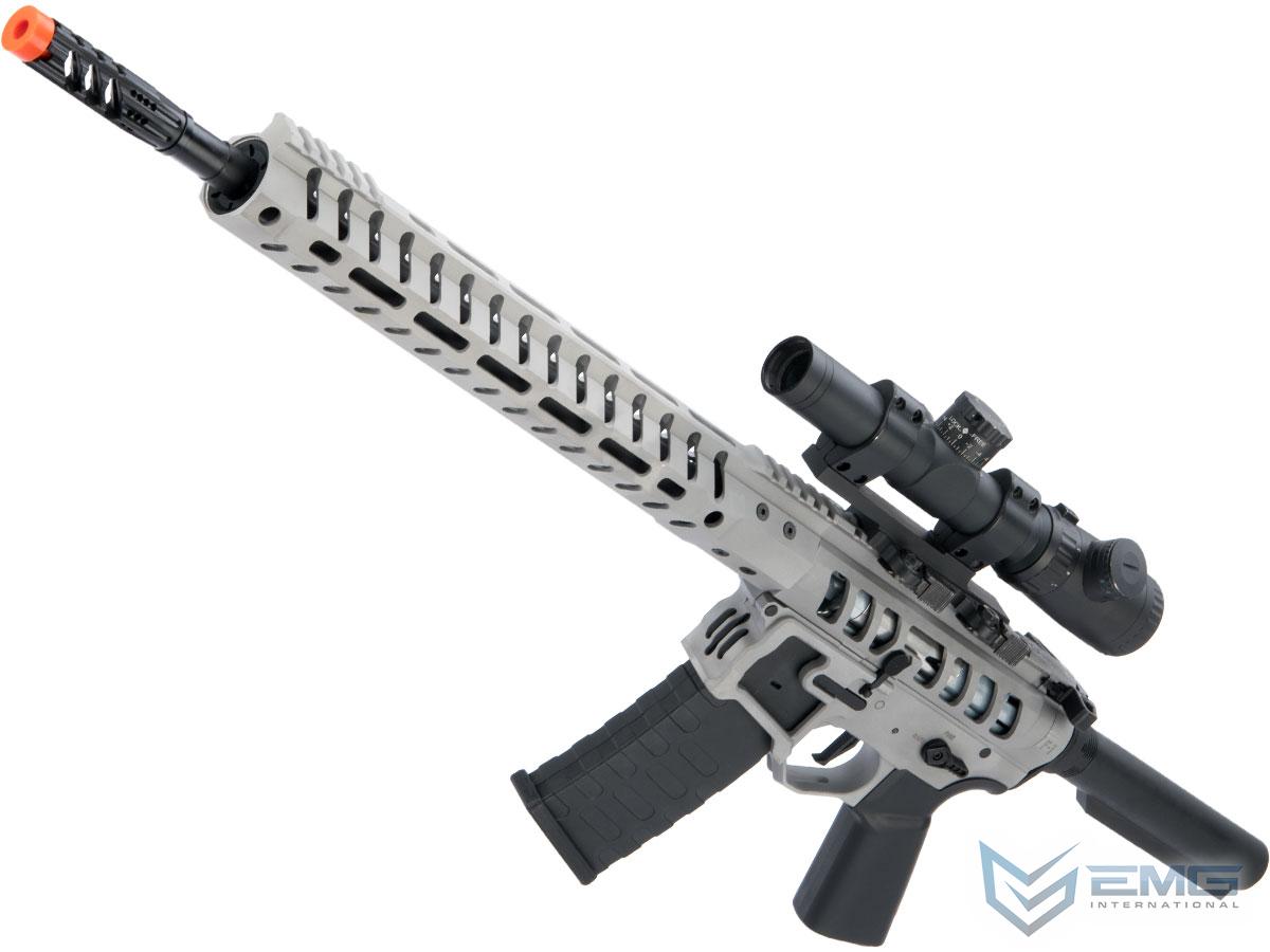 EMG F-1 Firearms UDR-15 AR15 2.0 eSilverEdge Full Metal Airsoft AEG Training Rifle (Model: Raw Aluminum / No Stock 400 FPS)