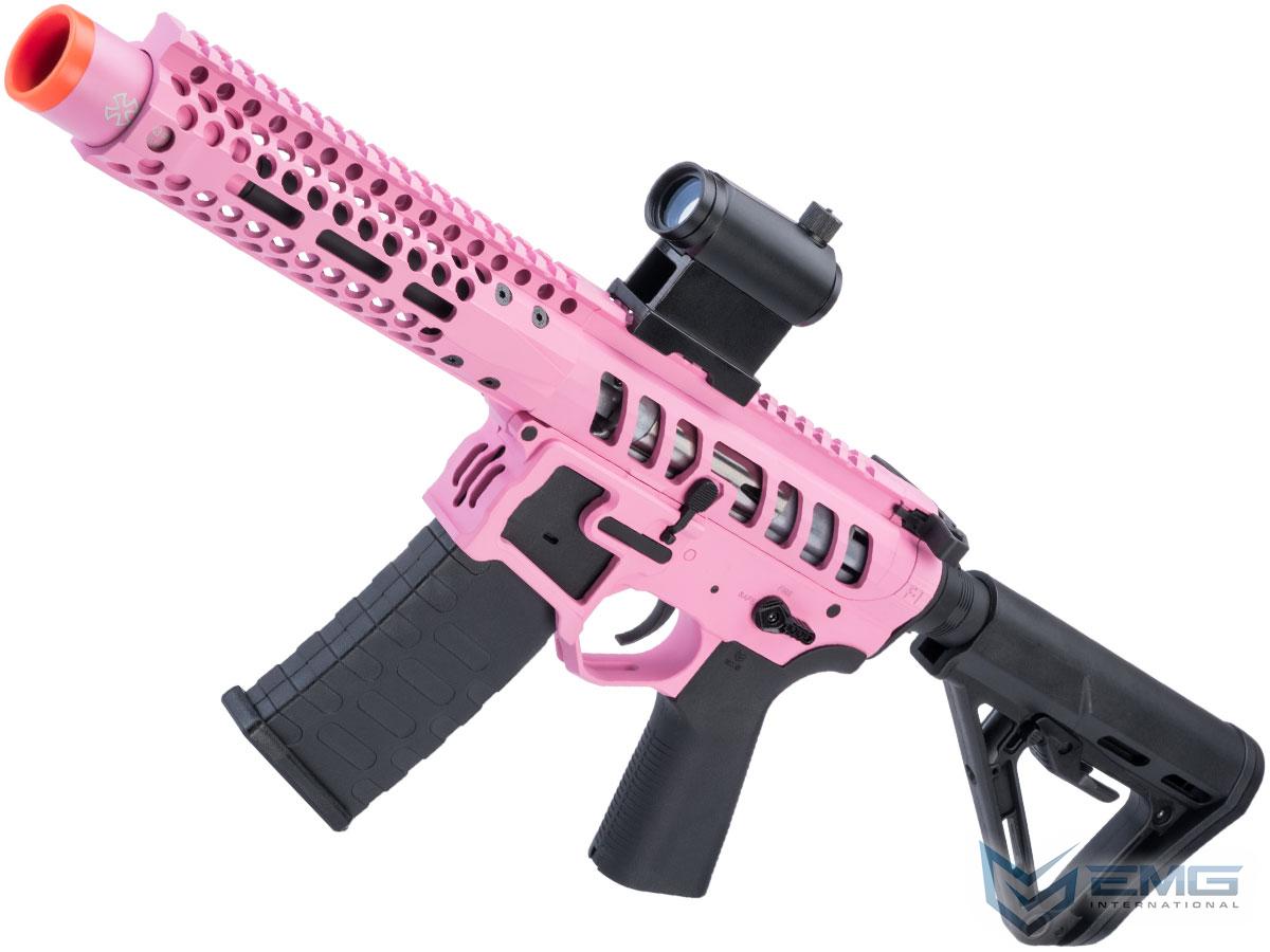 EMG F-1 Firearms PDW AR15 eSilverEdge Airsoft AEG Training Rifle (Model: 3G Style 2 / RS3 / Pink)