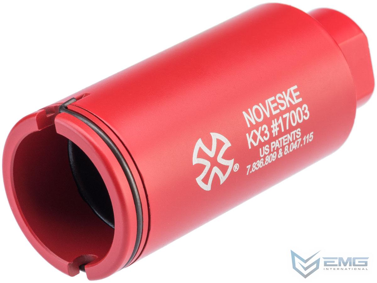 EMG Noveske KX3 Adjustable Sound Amplifier Flashhider (Color: Red / 14mm Negative)