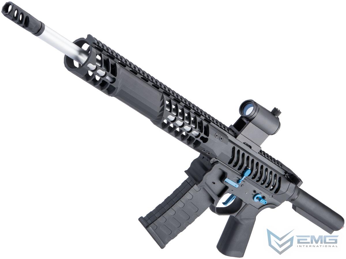 EMG F-1 Firearms BDR-15 3G AR15 2.0 eSilverEdge Full Metal Airsoft AEG Training Rifle (Model: Black - Blue / No Stock)