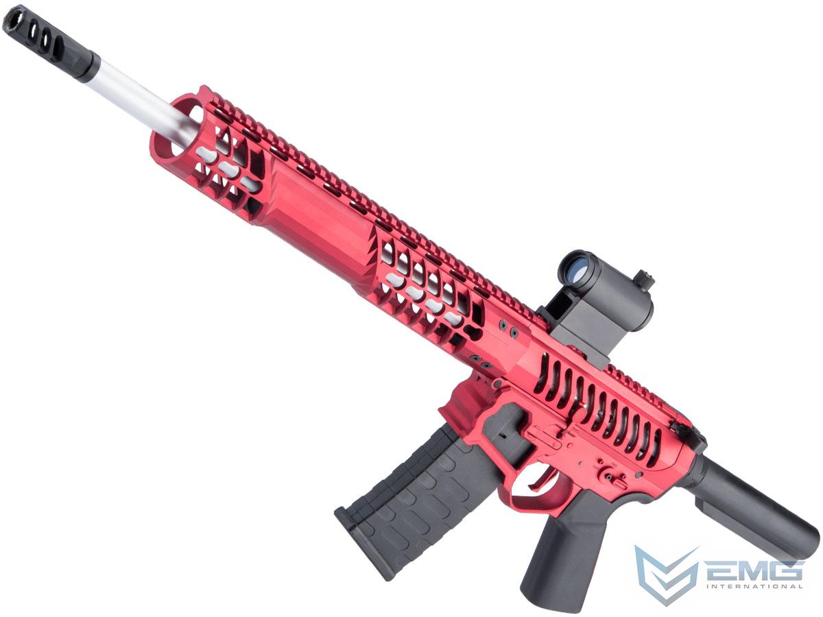 EMG F-1 Firearms BDR-15 3G AR15 2.0 eSilverEdge Full Metal Airsoft AEG Training Rifle (Model: Red / No Stock 350 FPS)