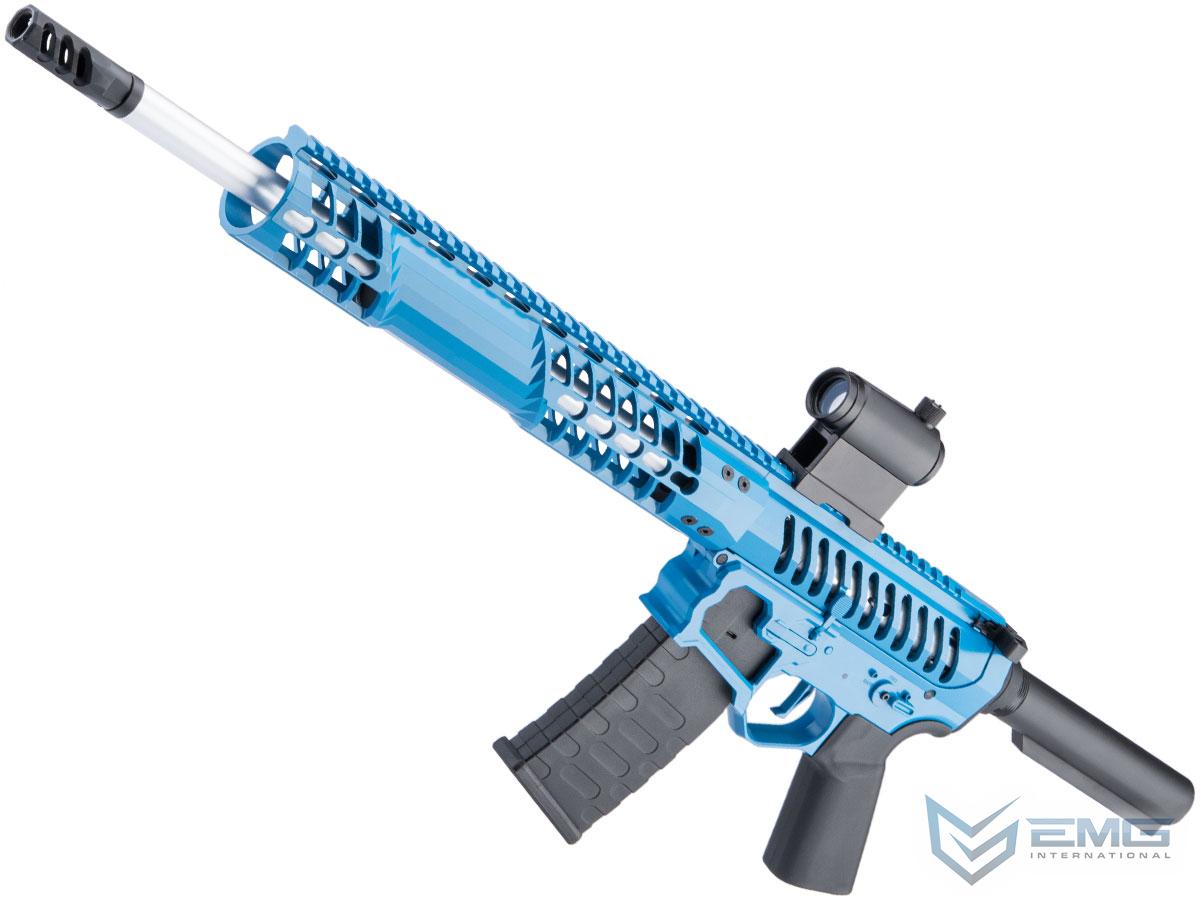 EMG F-1 Firearms BDR-15 3G AR15 2.0 eSilverEdge Full Metal Airsoft AEG Training Rifle (Model: Blue / No Stock / 350 FPS)