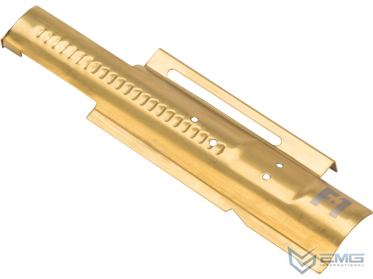 EMG F-1 Firearms Mock Bolt Plate for APS M4/M16 Airsoft AEGs (Model: Gold / Electric Blowback)