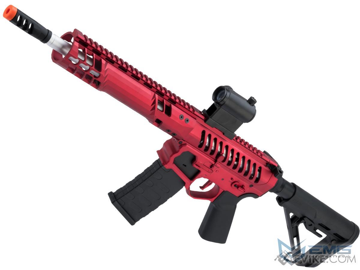 EMG F-1 Firearms SBR Airsoft AEG Training Rifle w/ eSE Electronic Trigger (Model: Red / RS-3 350 FPS / Gun Only)