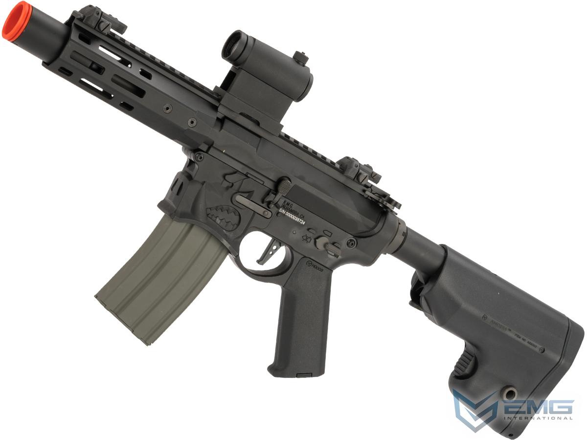 EMG / Sharps Bros Warthog Licensed Advanced M4 Airsoft AEG Rifle with Super High Torque Slim Motor Grip (Color: Black / 7 SBR)