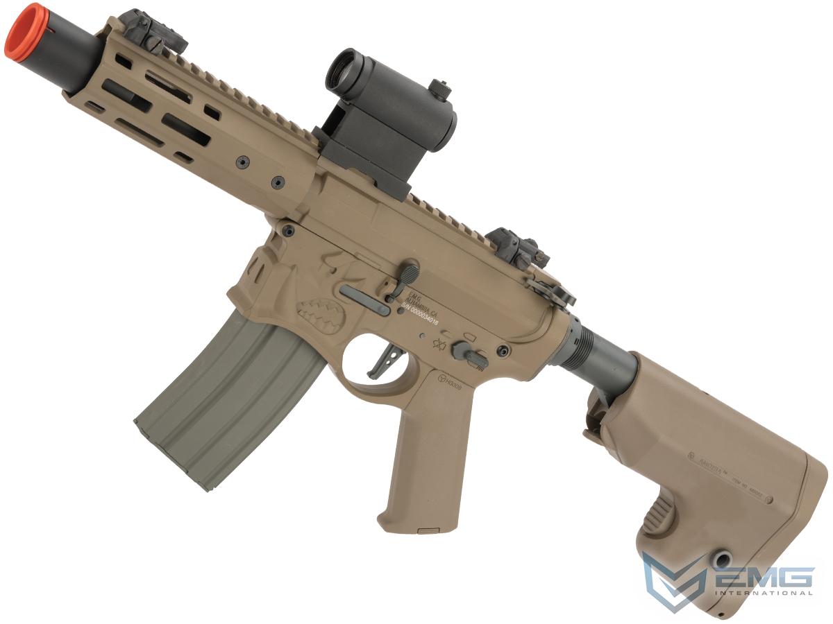 EMG / Sharps Bros Warthog Licensed Advanced M4 Airsoft AEG Rifle with Super High Torque Slim Motor Grip (Color: Tan / 7 SBR)