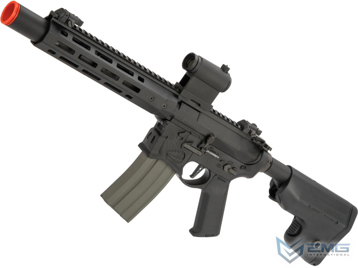 EMG / Sharps Bros Warthog Licensed Advanced M4 Airsoft AEG Rifle with Super High Torque Slim Motor Grip (Color: Black / 10 SBR)