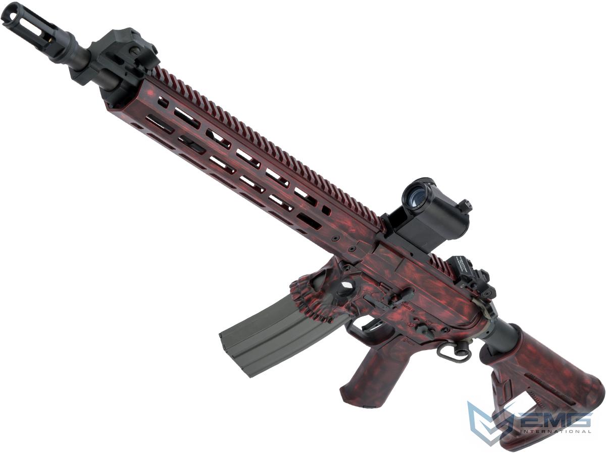 EMG / Sharps Bros Jack Licensed Advanced M4 Airsoft AEG w/ Black Sheep Arms Custom Cerakote (Model: 15 Carbine / Merc with a Mouth Distressed)