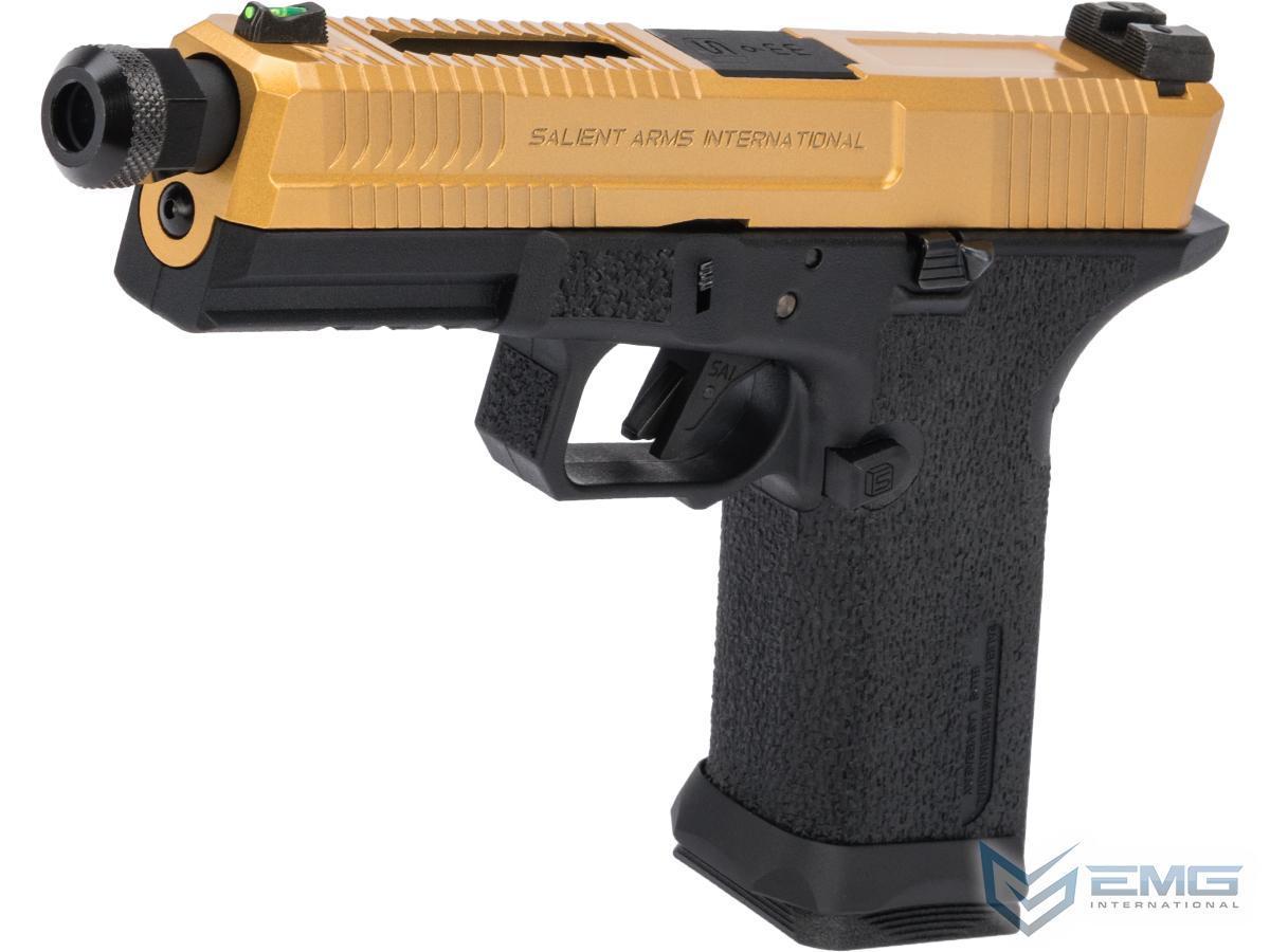 EMG Salient Arms International BLU Airsoft Training Weapon w/ Black Sheep Arms Custom Cerakote (Model: Aluminum Full Size / Gold Slide)