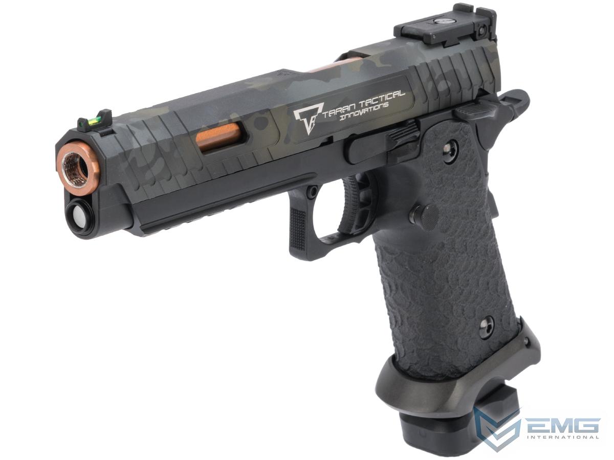 EMG TTI Licensed JW3 2011 Combat Master Airsoft Training Pistol w/ Black Sheep Arms Custom Cerakote (Type: Green Gas Mag / Multicam Black Slide)