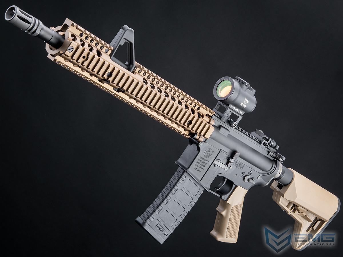 EMG Custom Built Colt Licensed M4 SOPMOD Block 2 Airsoft AEG Rifle with Daniel Defense Rail System (Model: 12 FSP M4A1 / Dark Earth)