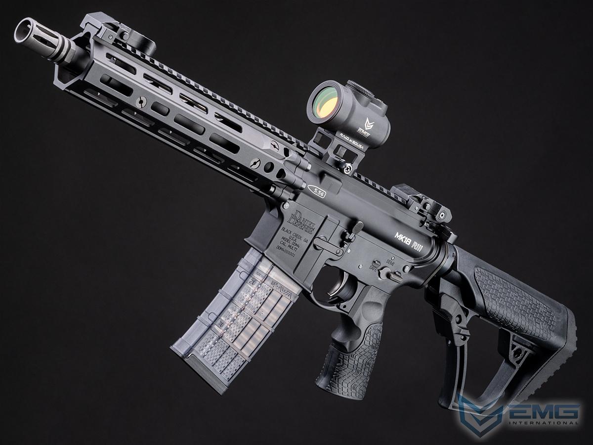 EMG CGS Series Daniel Defense Licensed MK18 RIII Gas Blowback Airsoft Rifle by CYMA (Color: Black)