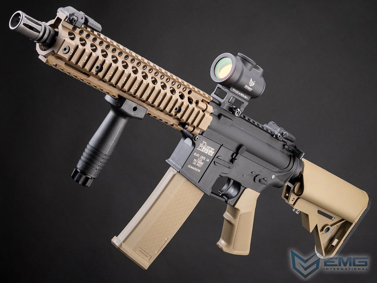 EMG Helios Daniel Defense Licensed MK18 Airsoft AEG Rifle by Specna Arms (Model: CORE Series / Black & Tan / Gun Only)