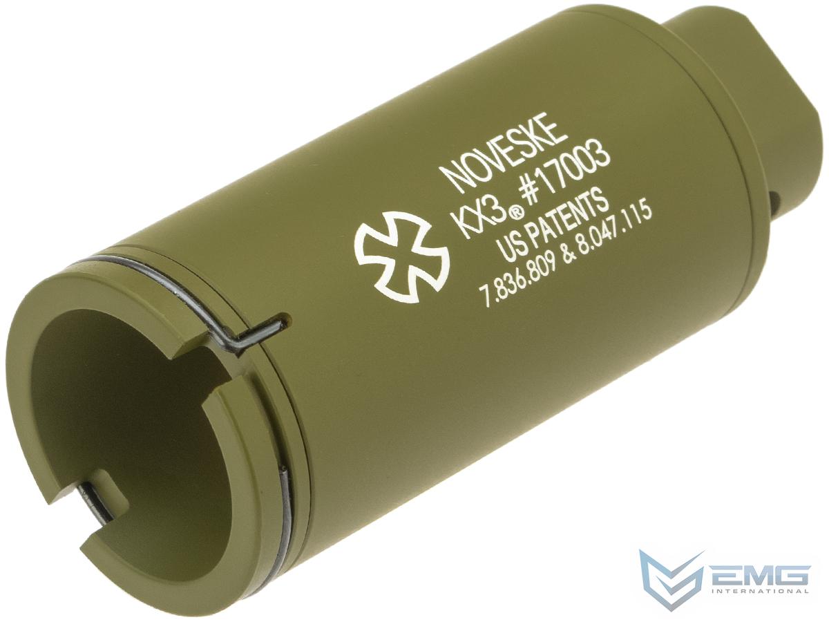 EMG Noveske Flash Hider w/ Built-In Nano Compact Rechargeable Tracer (Model: KX3 / Noveske Bazooka Green)