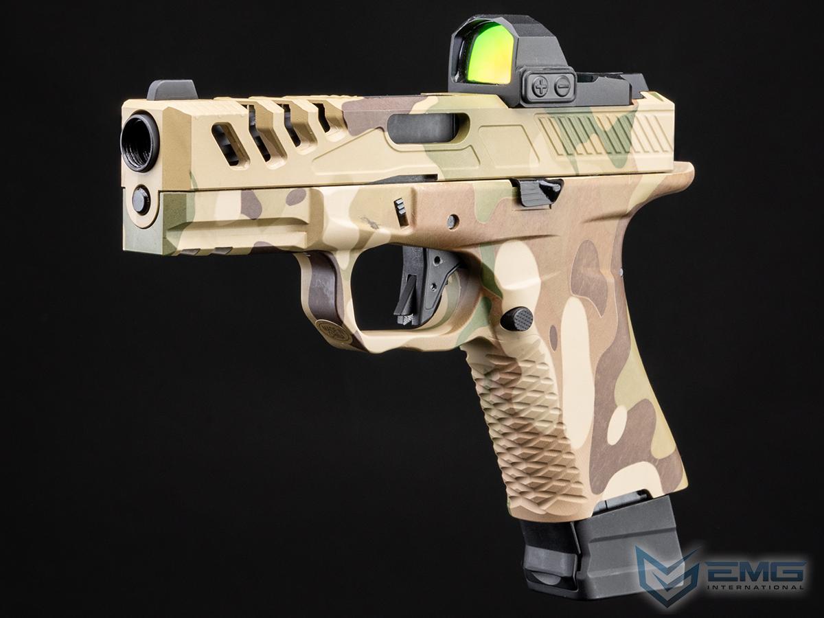 EMG F-1 Firearms Licensed BSF-19 Optics Ready Gas Blowback Airsoft Pistol (Color: Multicam / CO2)
