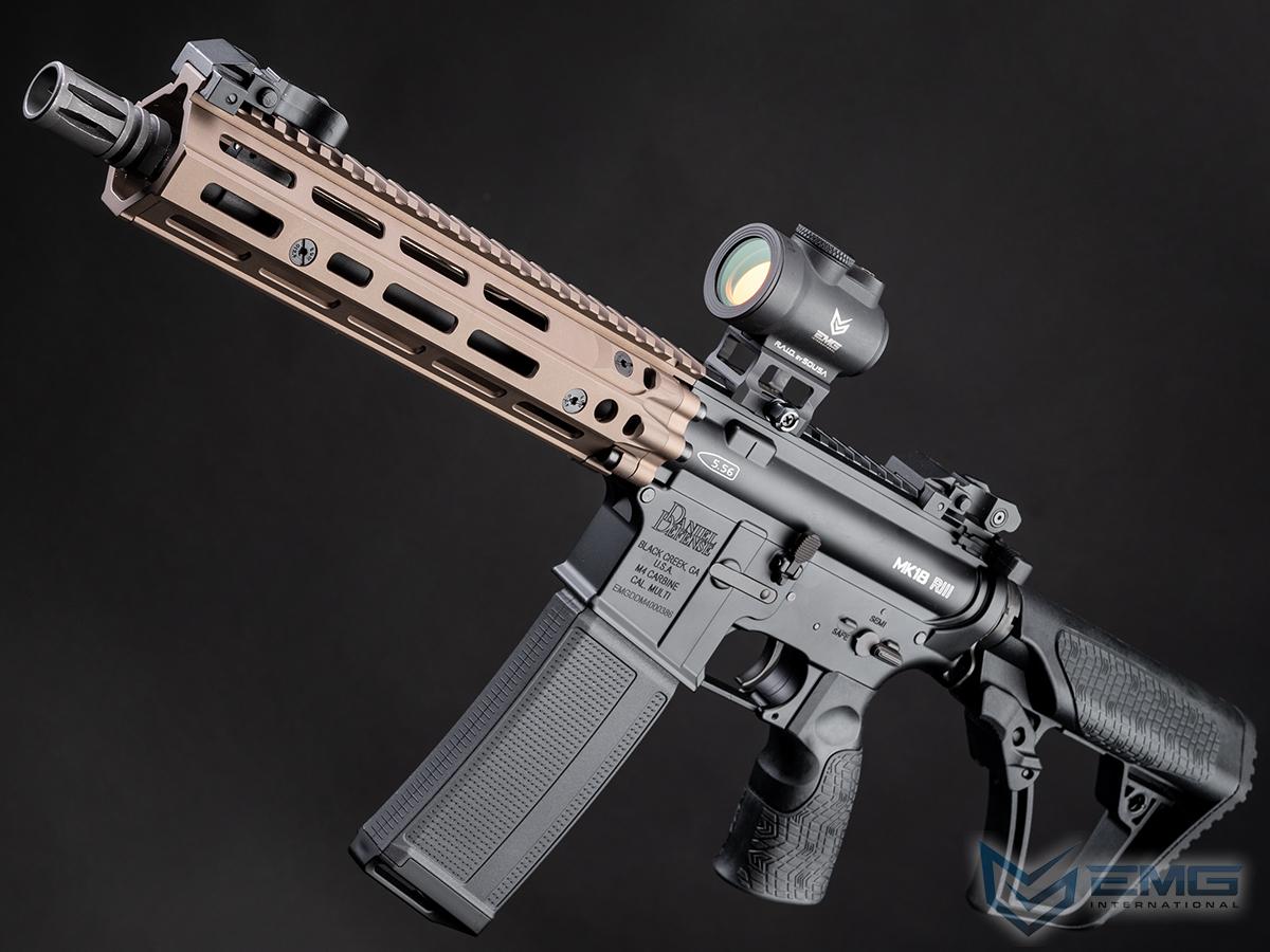 EMG Helios Daniel Defense Licensed MK18 RIII Airsoft AEG Rifle w/ CYMA Platinum Gearbox (Color: Black Two-Tone / 400 FPS / GATE ASTER V2)