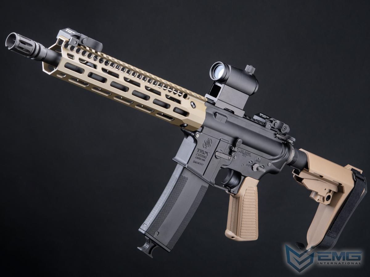 EMG Troy Industries Licensed SOCC M4 Carbine M-LOK AEG Rifle (Model: 10.5 RIS / Dark Earth)