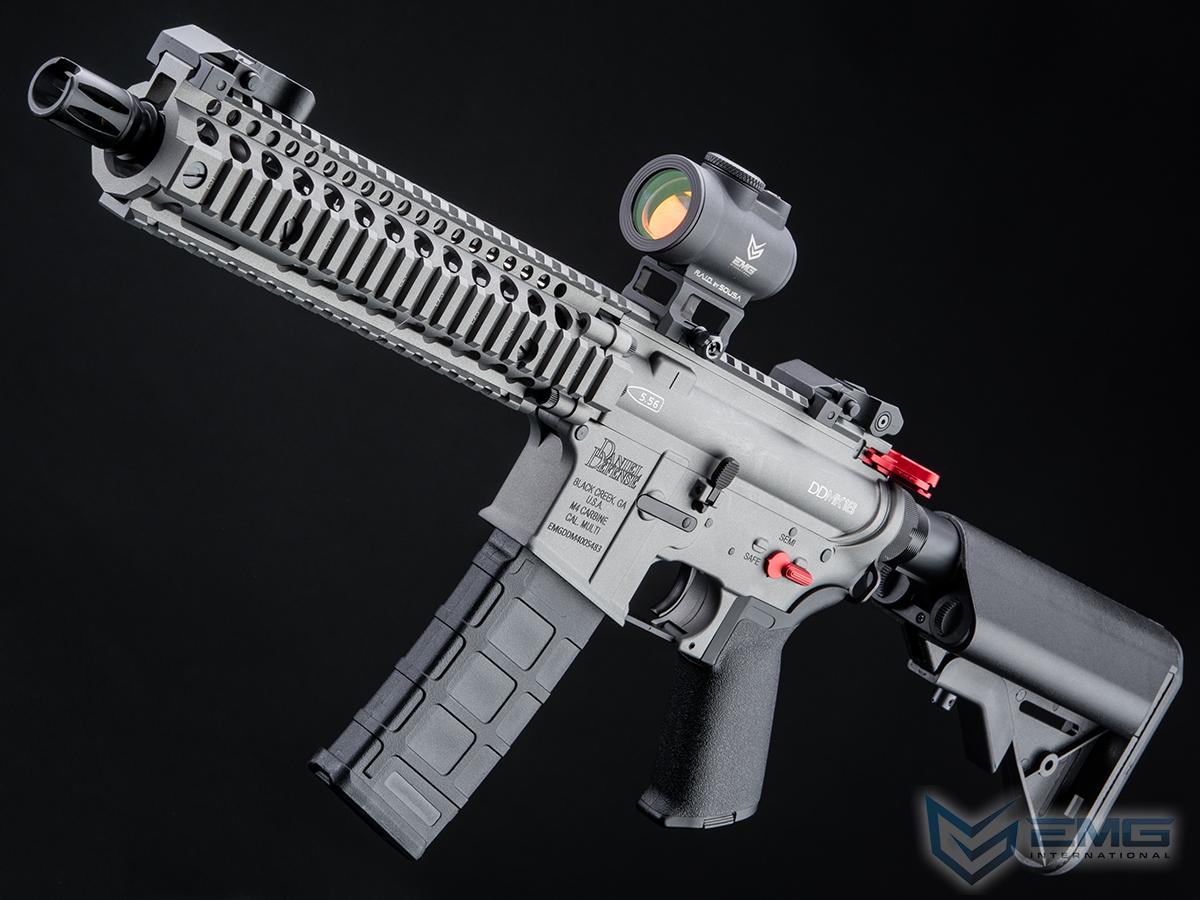EMG Daniel Defense Licensed DDM4 Airsoft AEG Rifle w/ CYMA Platinum QBS Gearbox (Model: DDMK18 / 350 FPS / Gun Metal Grey / Gun Only)