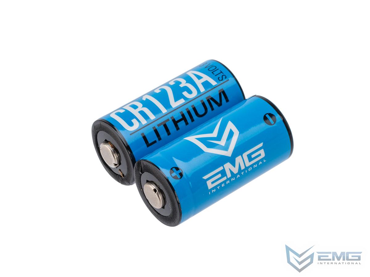 High Performance CR123A 3V Lithium Battery (Quantity: Pack of 2 / EMG)