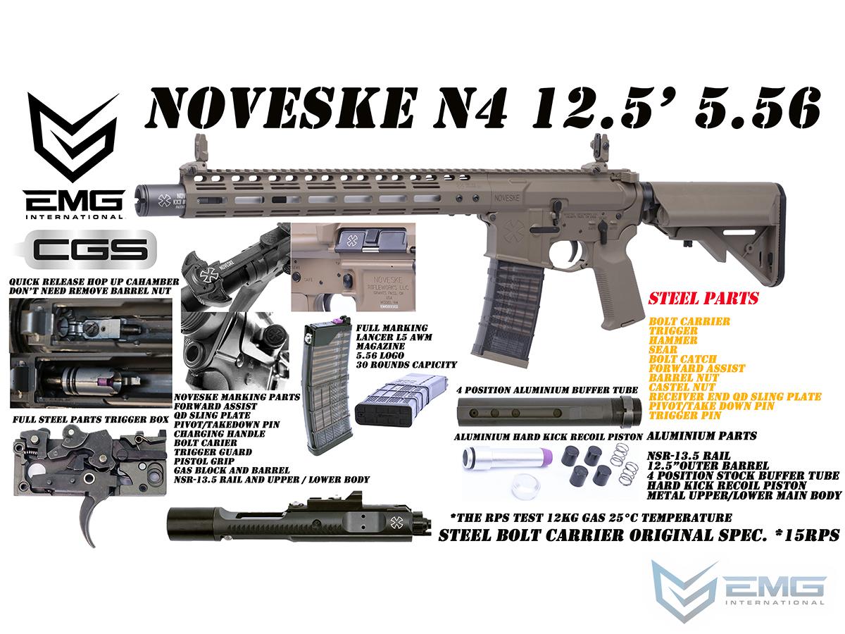 EMG CGS Series Noveske N4 Gas Blowback Airsoft Rifle by CYMA