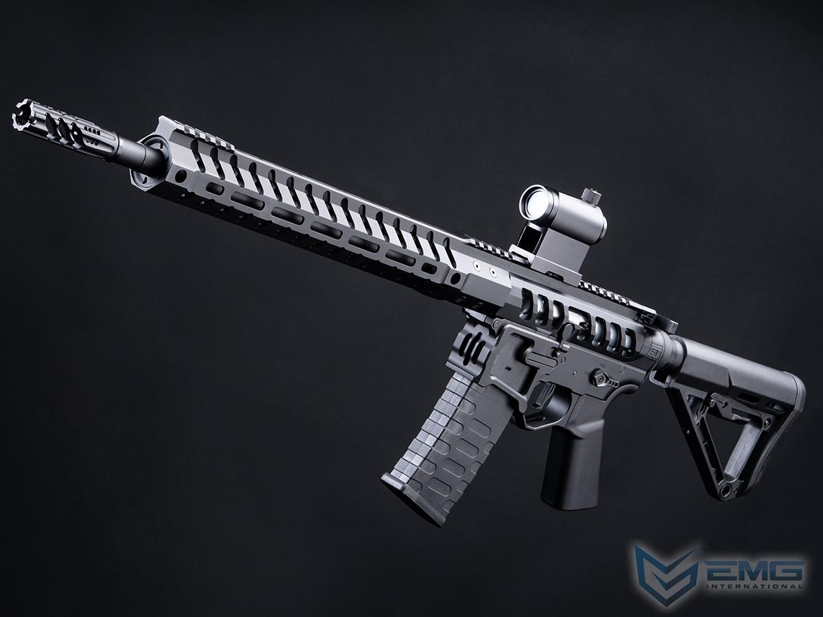 EMG F-1 Firearms UDR-15 AR15 2.0 eSilverEdge Full Metal Airsoft AEG Training Rifle (Model: Black / RS3 Stock 350 FPS)