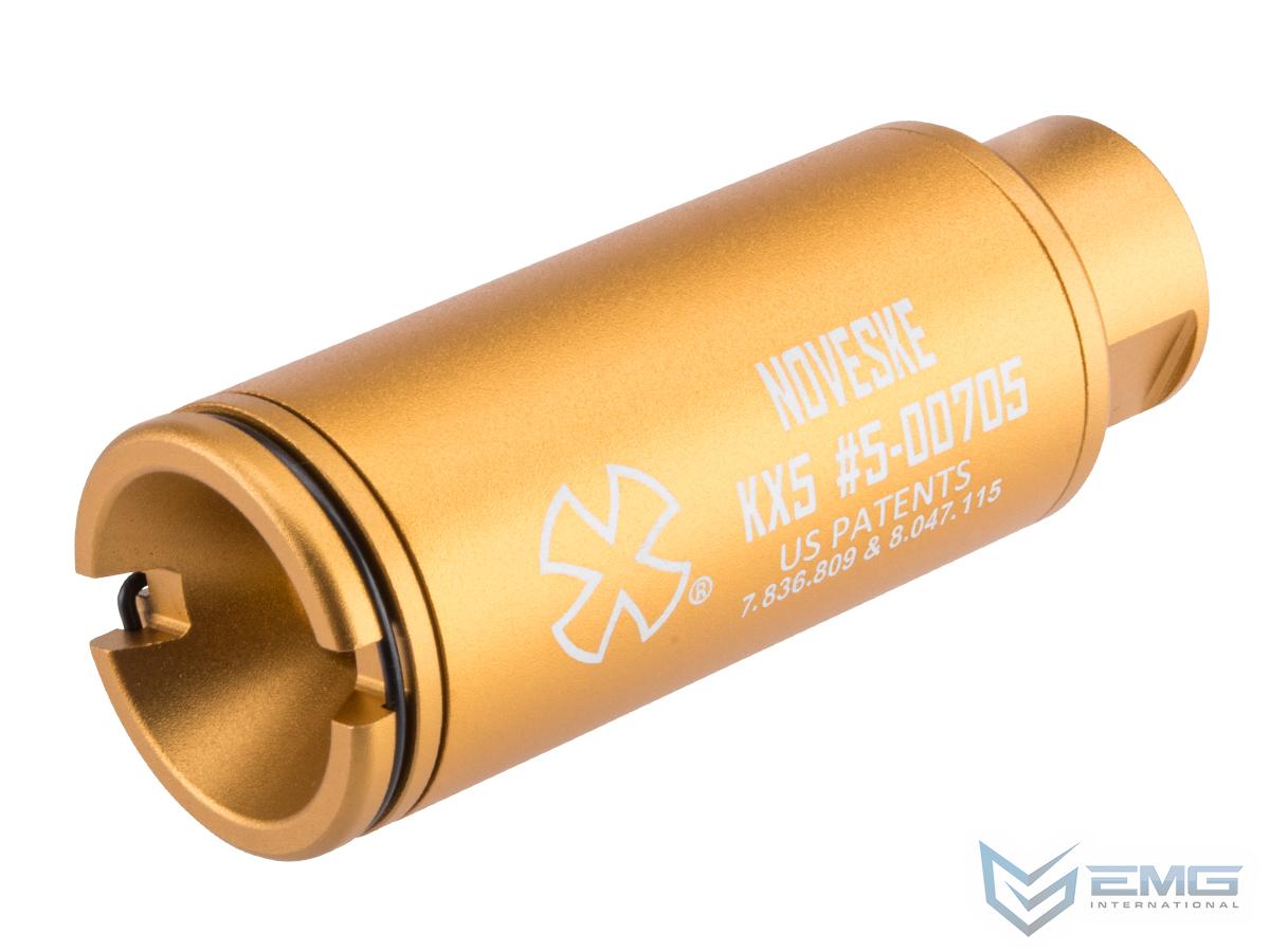 EMG Noveske Flash Hider w/ Built-In Nano Compact Rechargeable Tracer (Model: KX5 / Anodized Gold)