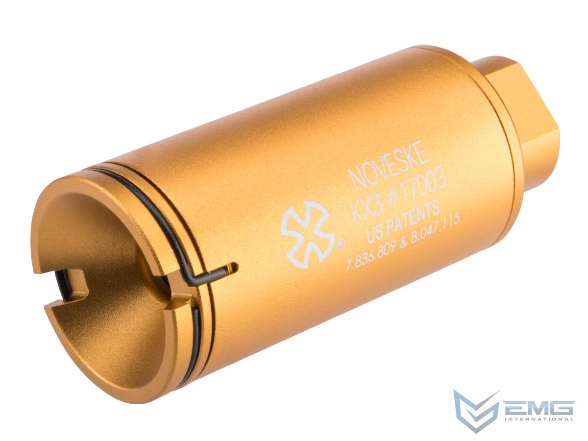 EMG Noveske Flash Hider w/ Built-In Nano Compact Rechargeable Tracer (Model: KX3 / Anodized Gold)