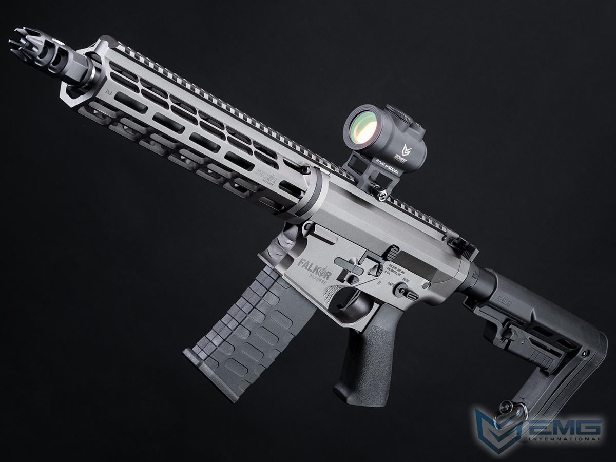 EMG Falkor Blitz Compact M4 w/ eSilverEdge Gearbox Airsoft AEG Training Rifle (Color: Falkor Grey / RS2 Stock)