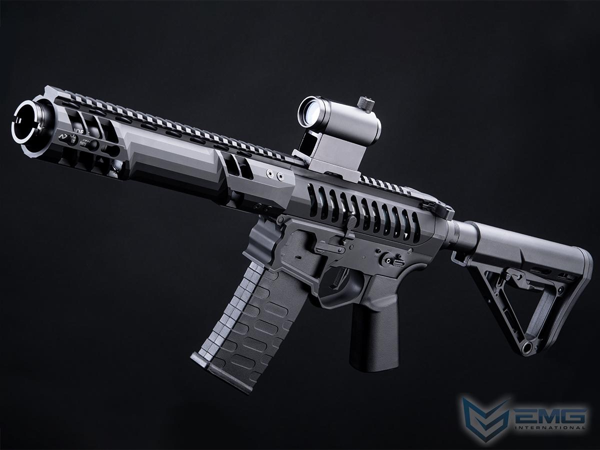 EMG F-1 Firearms PDW Airsoft AEG Training Rifle w/ eSE Electronic Trigger (Model: Black / RS-3 350 FPS)