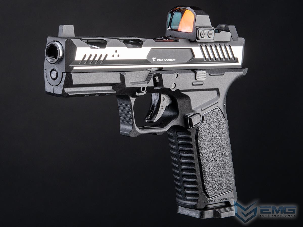 EMG Strike Industries ARK Airsoft Gas Blowback Pistol w/ STRIKE Frame (Model: Standard / Black & Silver)