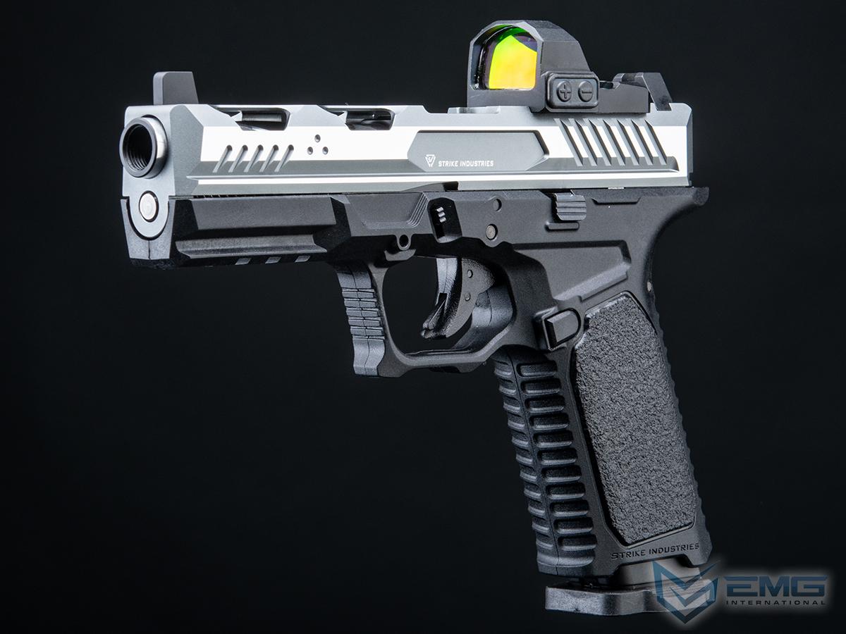 EMG Strike Industries ARK Airsoft Gas Blowback Pistol w/ STRIKE Frame (Model: Standard / Grey & Silver)