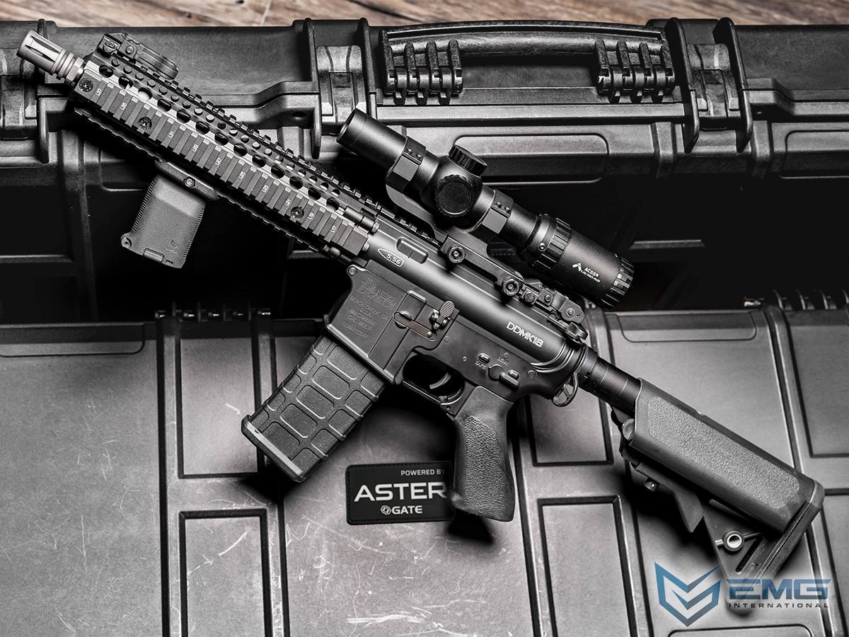 EMG / Daniel Defense Licensed SOPMOD Block II w/ GATE ASTER Programmable MOSFET (Model: Mk18 / Black)