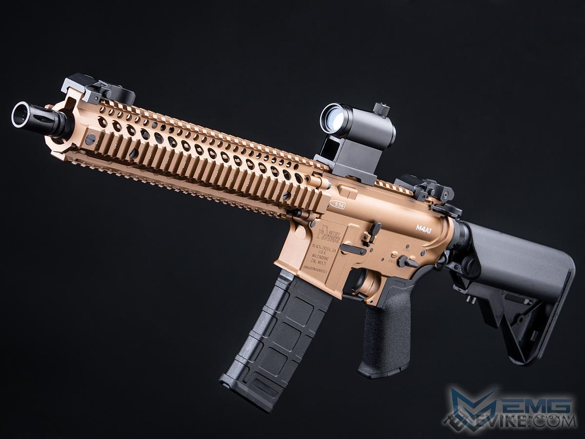 EMG Daniel Defense Licensed DDM4 Airsoft AEG Rifle w/ CYMA Platinum QBS Gearbox (Model: DDM4A1 / 400 FPS / Dark Earth / Gun Only)